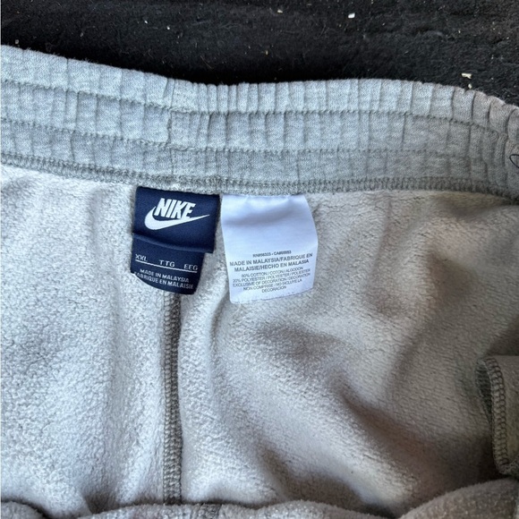 Nike Men's Athletic Shorts in Gray with Black Swoosh - Picture 2 of 6